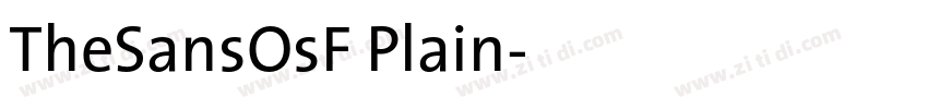 TheSansOsF Plain字体转换